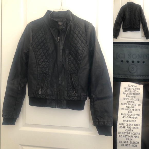 Child pleather jacket - Picture 2 of 2